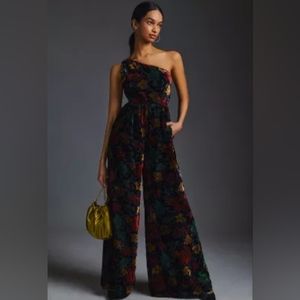 Anthropologie Velvet Jumpsuit